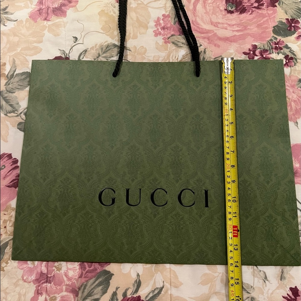 Gucci Green Paper Bag